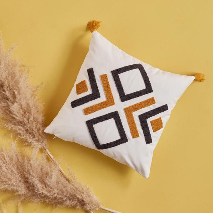 Coussin Panuco Moutarde (45x45 cm)