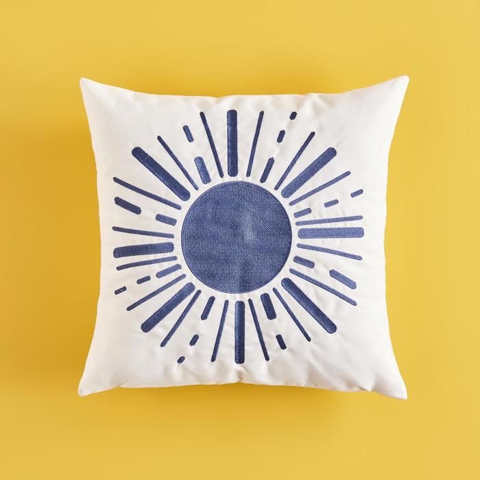 Coussin Soleil Bleu (45x45 cm)
