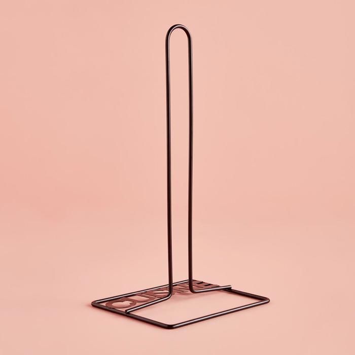 Porte Serviette Cuisine Noir (13x15.5x30 cm)