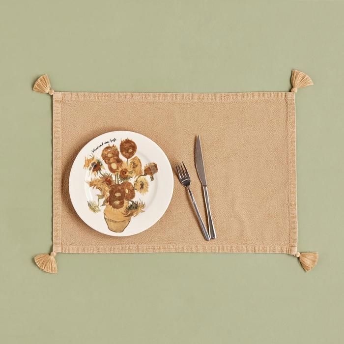 Table Margot - Beige - 30x45 cm - Fibre Naturelle - Lavable - Rectangulaire