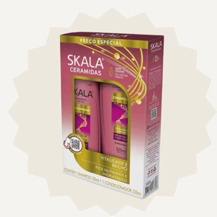 SKALA CERAMIDAS G3 pack  shampoing  +conditionner (650 ml) 100% Vegan