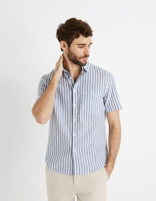 Chemise regular lin et coton - CELIO