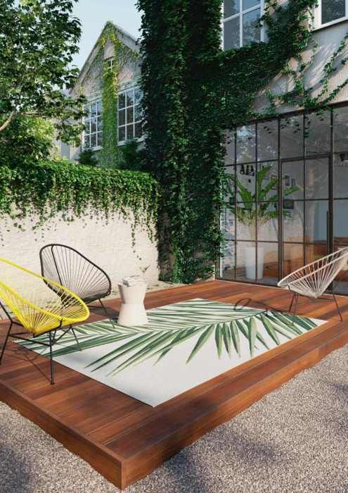 Star Tapis moderne d’intérieur extérieur n 5 160×230 cm