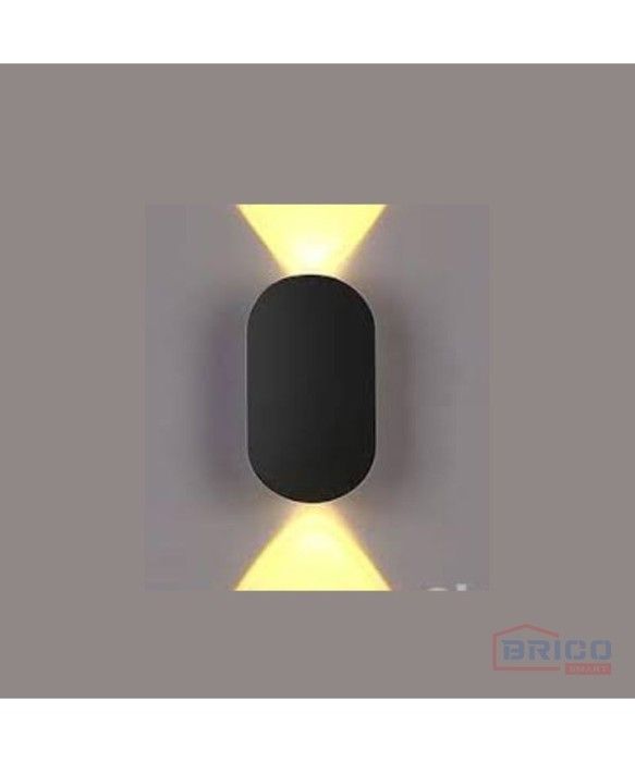 APPLIQUE MURALE LED OVALO NOIRE 2*1W 3000K  IP54