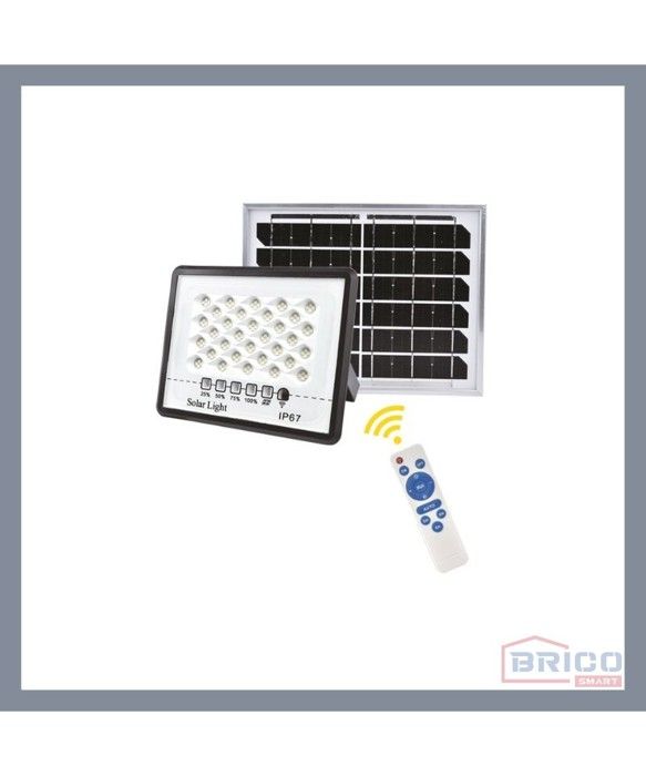 PROJECTEUR SOLAIRE LED FLORIDE 200W 6500K + TELECOMMANDE VLIGHT