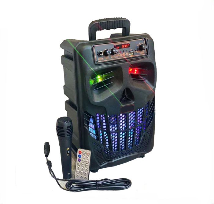 ENCEINTE Bluetooth sans fil, portable colonne grande puissance stéréo caisson de basses haut-parleurs de fête avec microphone