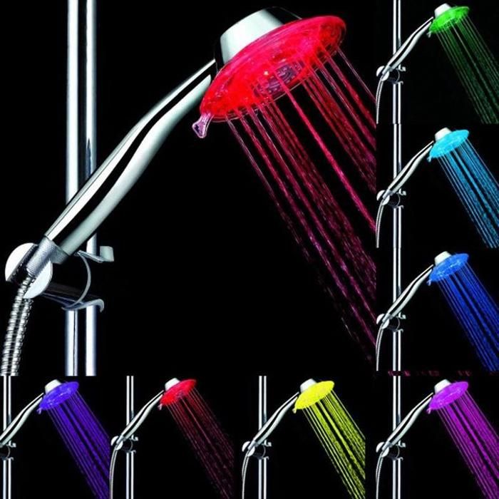 Pomme de douche à économie d'eau - Pomme de douche Avec Flexible BS LED