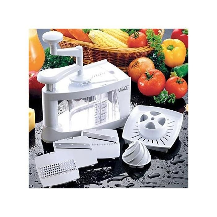 Rancheuse en Spirale Ensemble Spiralizer aux légumes Brochettes Aux pates 8 en 1