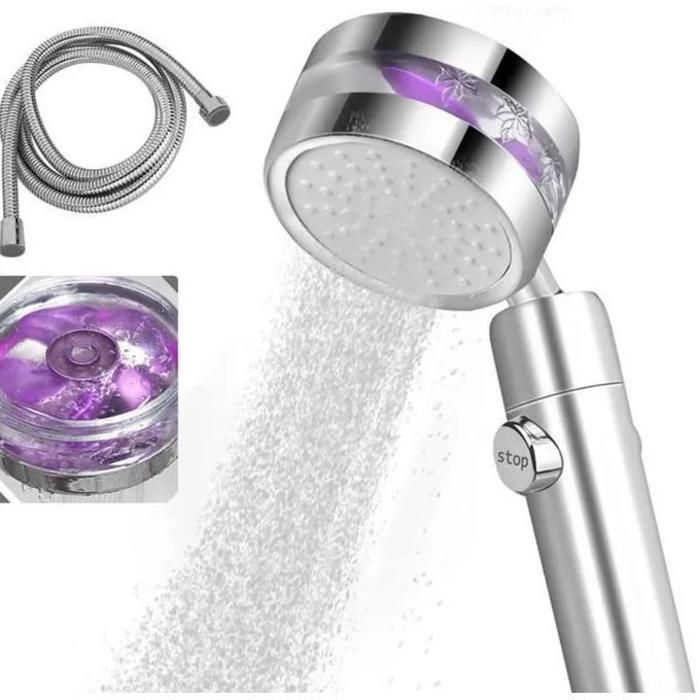 Douchette Pomme Douche Salle de Bain, Rotation 360° +Filtre Purification d'eau avec flexible
