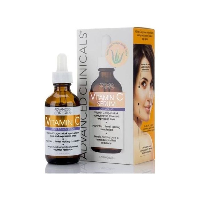 Advanced clinicals Sérum Vitamine C avec l'Aloe Vera - Anti-age - 52 ml - Made in USA