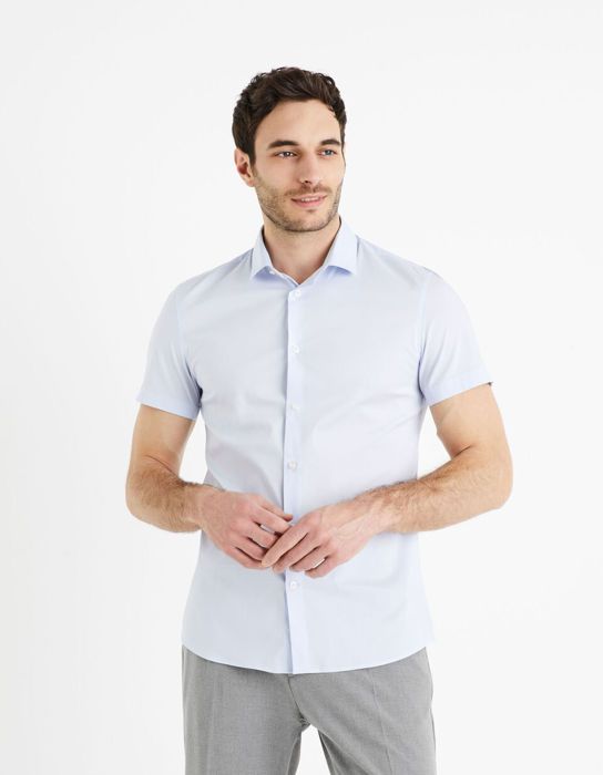 Chemisette slim en coton stretch