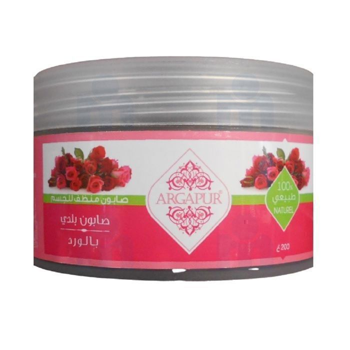 Savon noir à la rose 200g - ARGAPUR