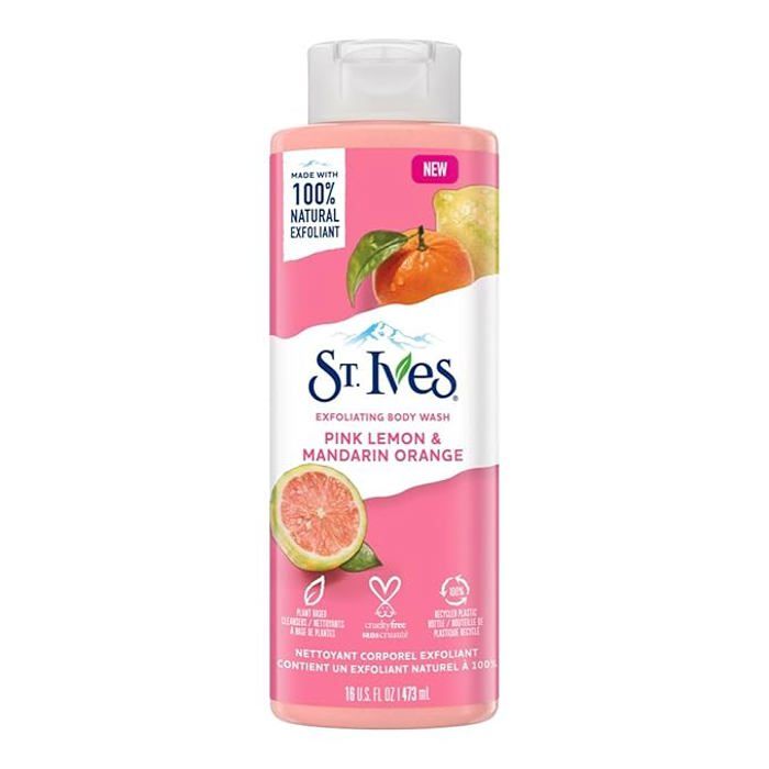 Gel douche apaisant pour le corps citron rose et mandarine 473ml - ST.IVES