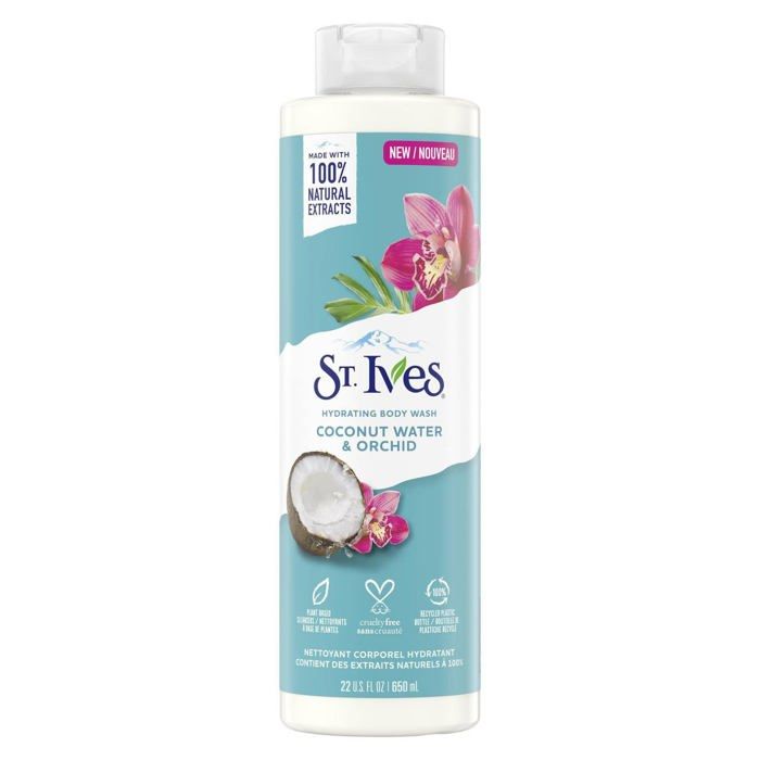 Gel douche hydratant eau de coco et orchidée 473ml - ST.IVES