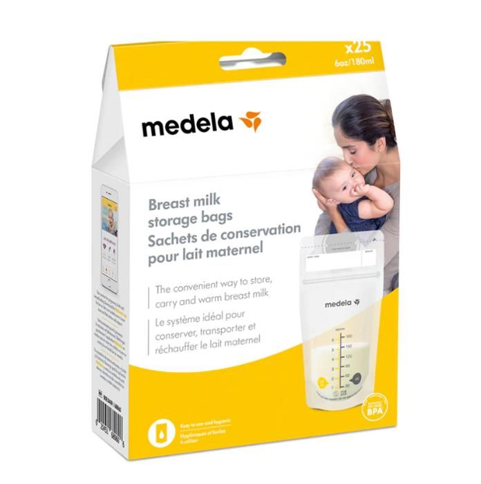 Sachets Conservation de Lait Maternel Medela - 25 unités
