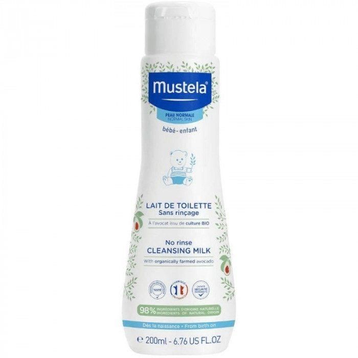 Mustela Lait de Toilette sans Rinçage à l'Avocat Bio - 200ml