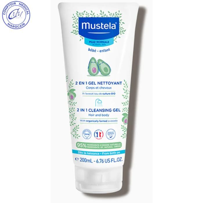 Mustela Gel Nettoyant 2 en 1 Cheveux et Corps - 200ml