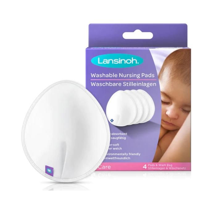 Lansinoh Coussinets d'allaitement lavables - 4 unités