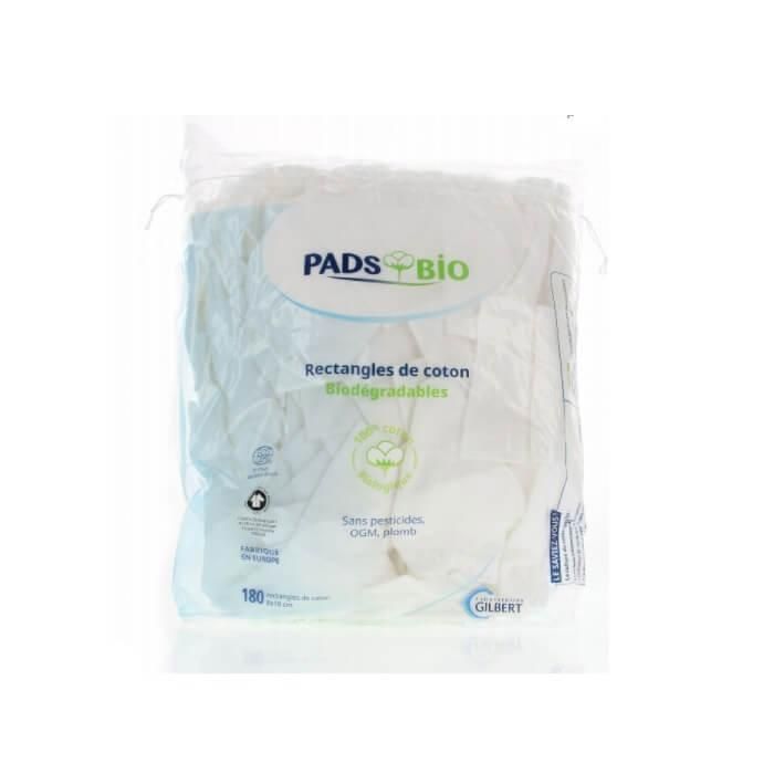 Gilbert Coton Pads Bio sachet de 180 Rectangles
