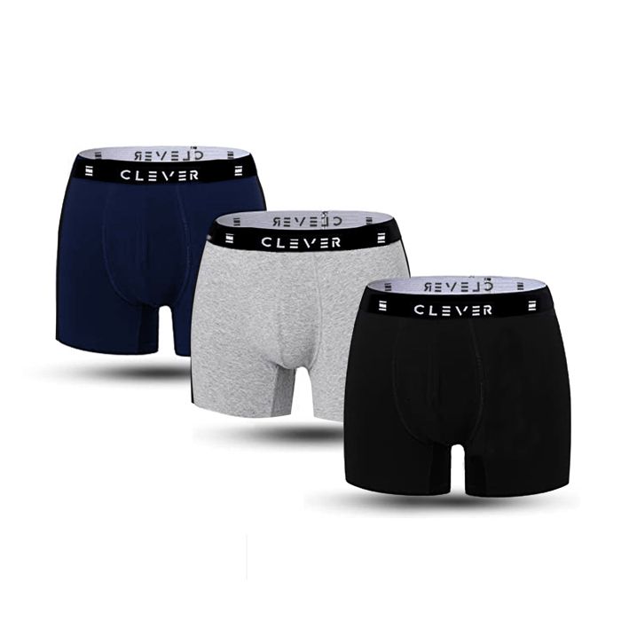 Pack 3 boxer brief avec passepoil - CLEVER BY MANISE