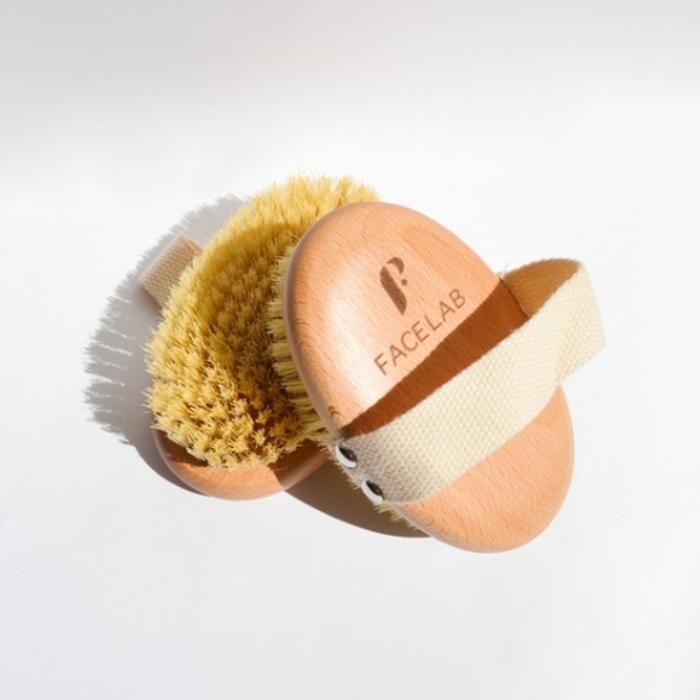 Dry Body Brush - Brosse sèche pour le corps pour exfoliation, massage et drainage lymphatique - FACELAB