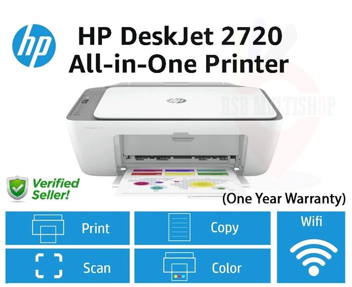 Imprimante tout en un Wi-Fi jet d'encre couleur DeskJet 2720