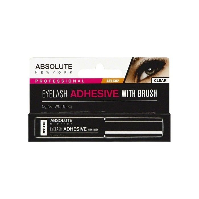 Absolute New York Eyelash Adhesive With Brush - clair
