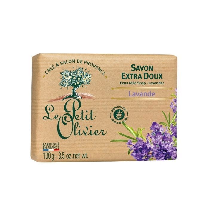 LE PETIT OLIVIER – SAVON EXTRA DOUX SURGRAS LAVANDE , 250G