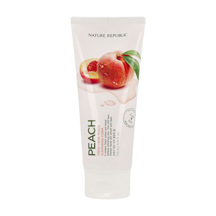 NATURE REPUBLIC- FRESH HERB PEACH CLEANSING FOAM