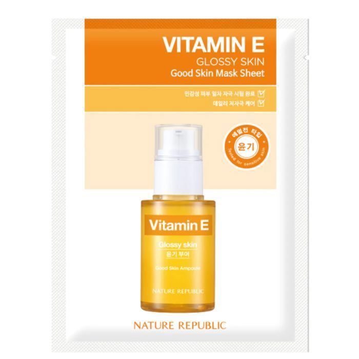 NATURE REPUBLIC - Vitamin E glossy skin masque en tissu