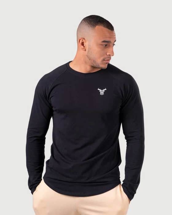 Essntial Long Sleeve Black M