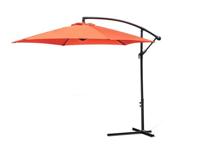 Parasol Déporté HAPPY SUN Avec Air Vent 300cm - Terracotta