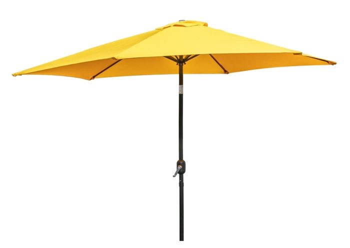 Parasol Droit BASIC SUN  Avec Air Vent 300cm - Moutarde
