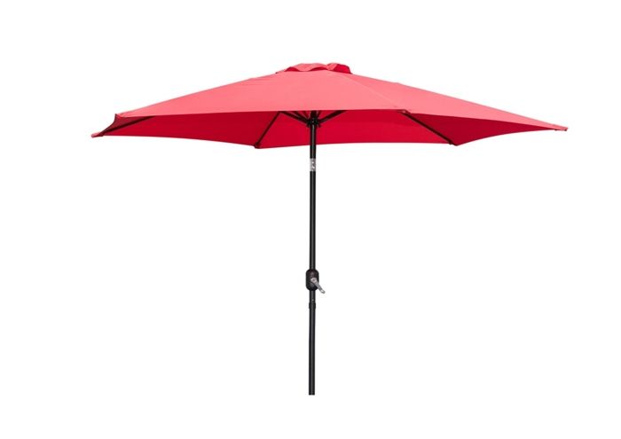 Parasol Droit BASIC SUN Avec Air Vent 300cm - Rouge