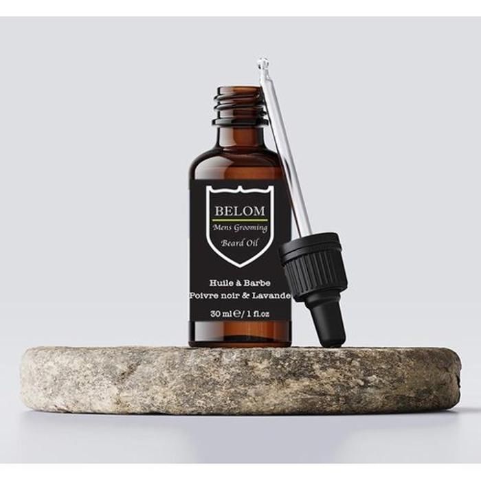 Huile pour barbe Poivre noir et Lavande