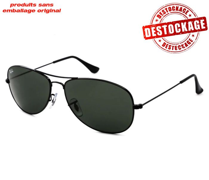 Lunettes de soleil Ray-Ban RB3362 COCKPIT 002 Metal Noir 002 L 59mm - 14mm 135mm (produits sans emballage original)