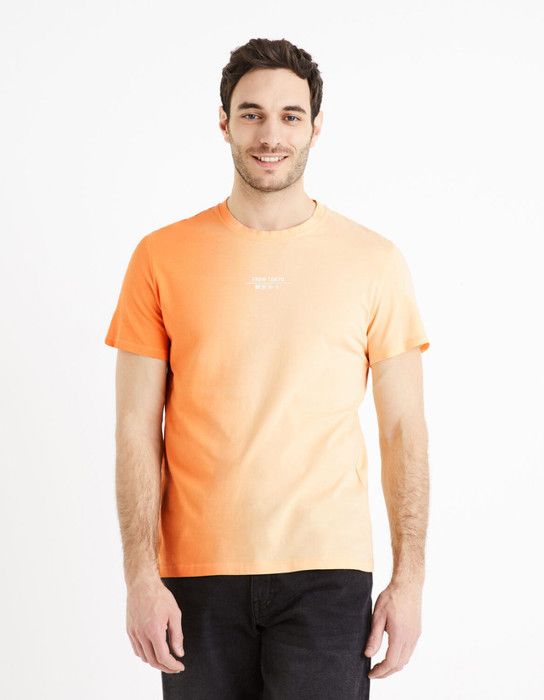 T-shirt col rond tye & dye 100% coton - CELIO