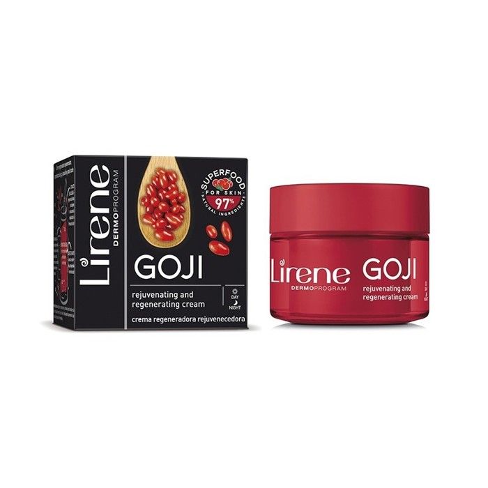 SUPER FOOD CRÈME VISAGE RAJEUNISSANTE ET RÉGÉNÉRANTE À L'EXTRAIT DE GOJI JOUR & NUIT LIRENE 50ML