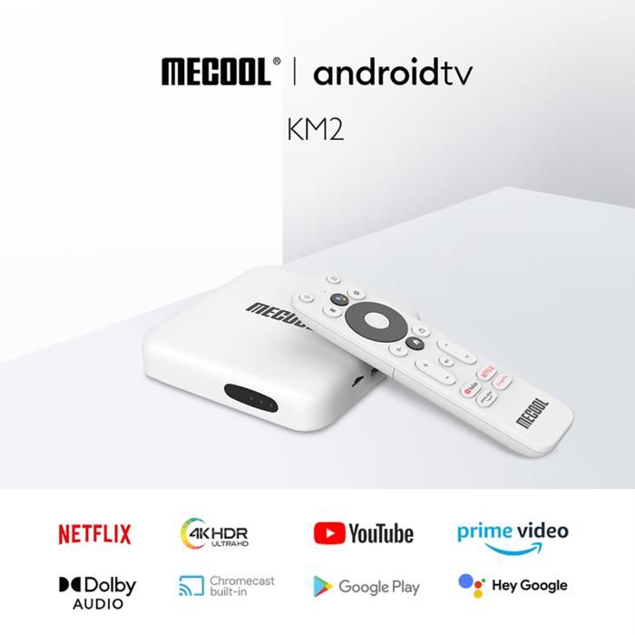 Boîtier TV Box KM2 4K Android  Amlogic S905X2 2 GO DDR4 USB3.0- MECOOL