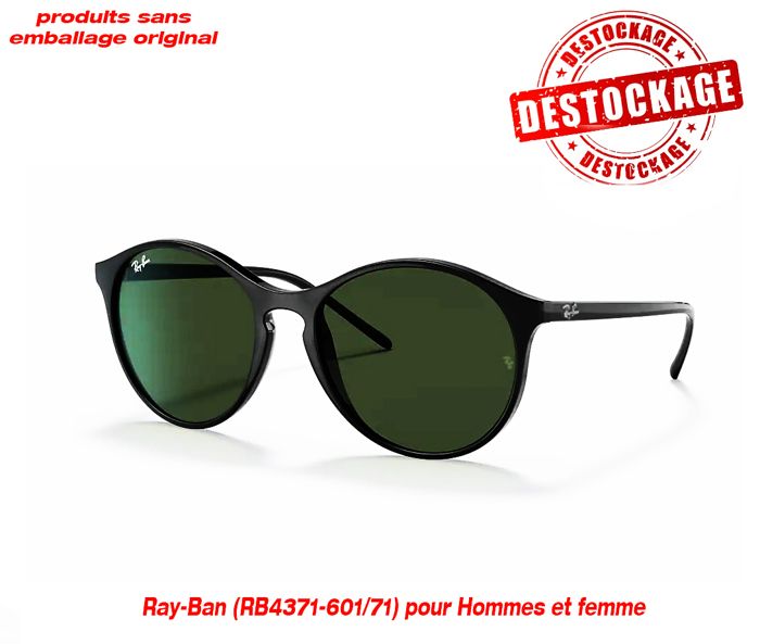 Lunettes de soleil Ray-Ban (RB4371f 601/71 55) Pour homme et femme (produit déstockage sans emballage original)