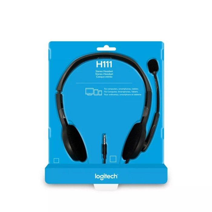 Casque-micro Logitech Stereo Headset H111 – Jack