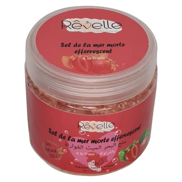 Sel de la mer morte effervescent à la fraise