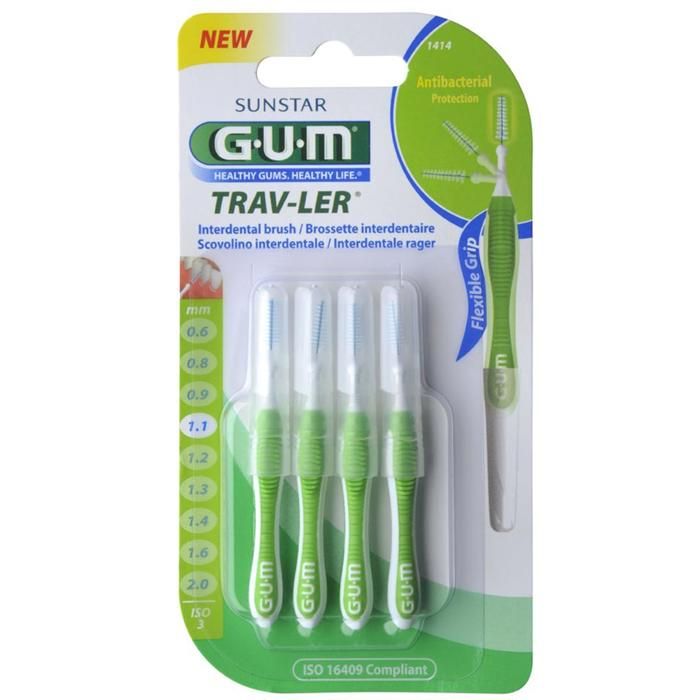 Manche-4 Unités et Brossettes ultrafine 1,1mm 1414