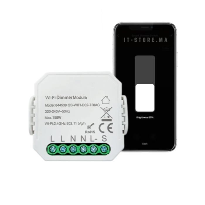 Dimmer Tuya Micromodule - Interrupteur et Variateur Wi-Fi pour éclairage
