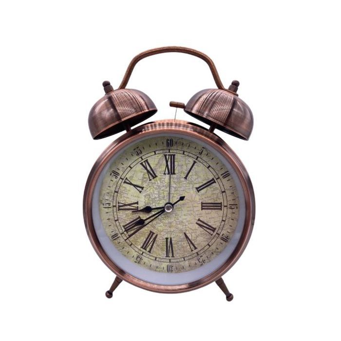 Clock alarme Classique Silencieux chiffres romains (23cm/15cm)