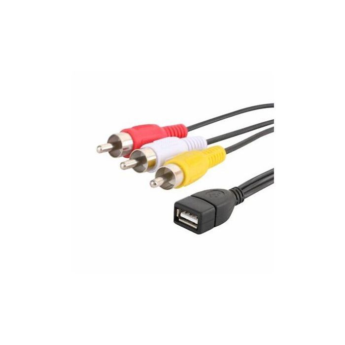 Adaptateur USB female vers 3 RCA mâle
