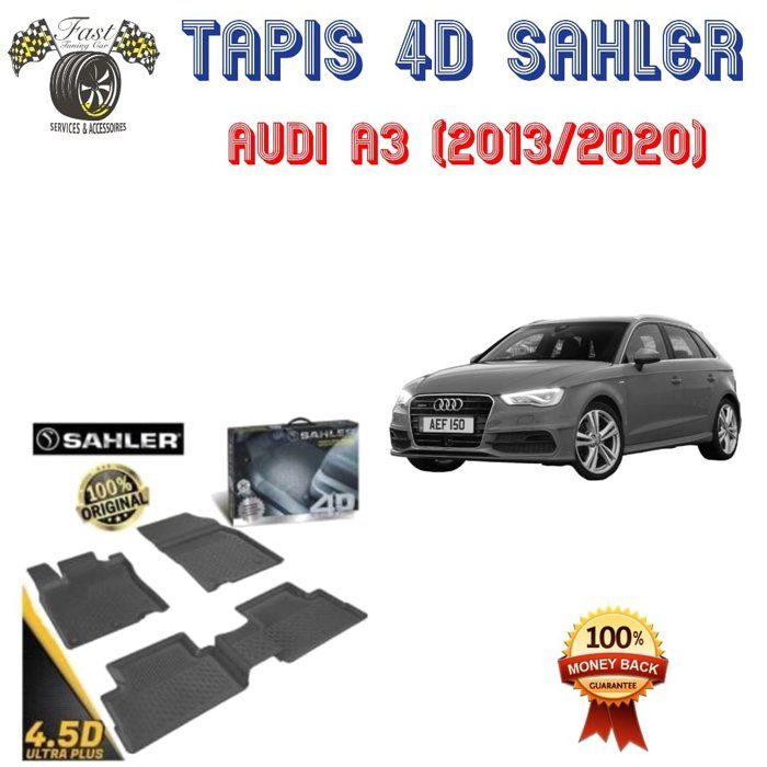 Tapis sur mesure 4D AUDI A3 2013-2020