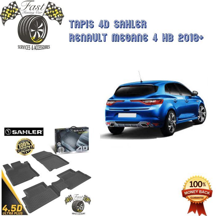 Tapis sur mesure 4D MEGANE 4 HB 2018+