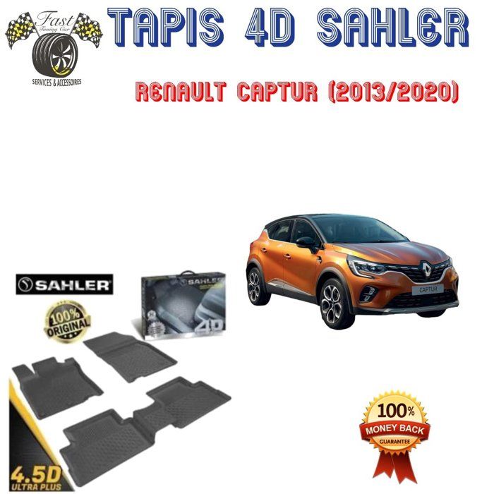 Tapis sur mesure 4D RENAULT CAPTURE 2013-2020