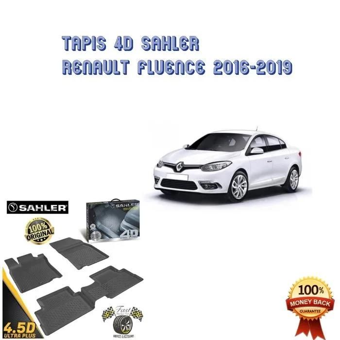 Tapis sur mesure 4D RENAULT FLUENCE 2016-2019